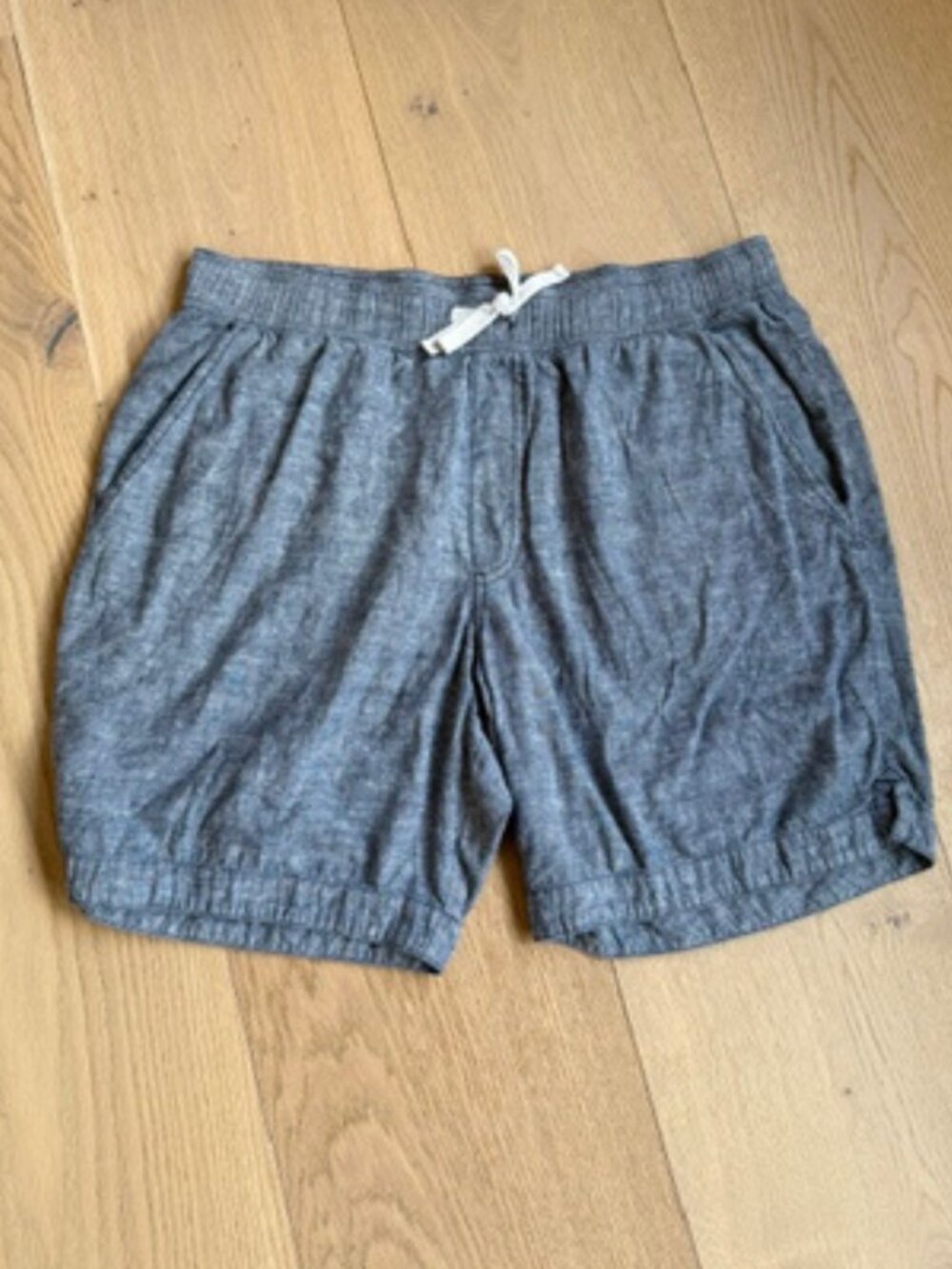 Toad & Co Men's Casual Drawstring Shorts – Size Large – Gray Chambray